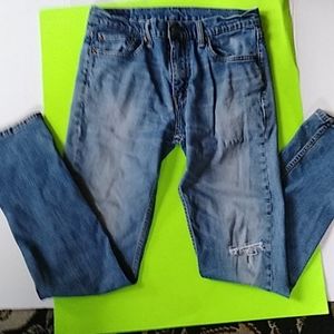 Levi faded blue stressed jeans 511